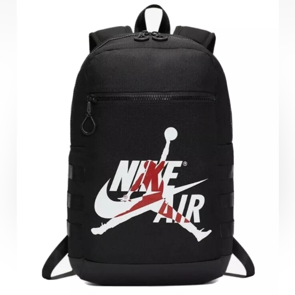 New with Tag Nike  Jordan jumpman Logo classic Backpack Black Gym Bag